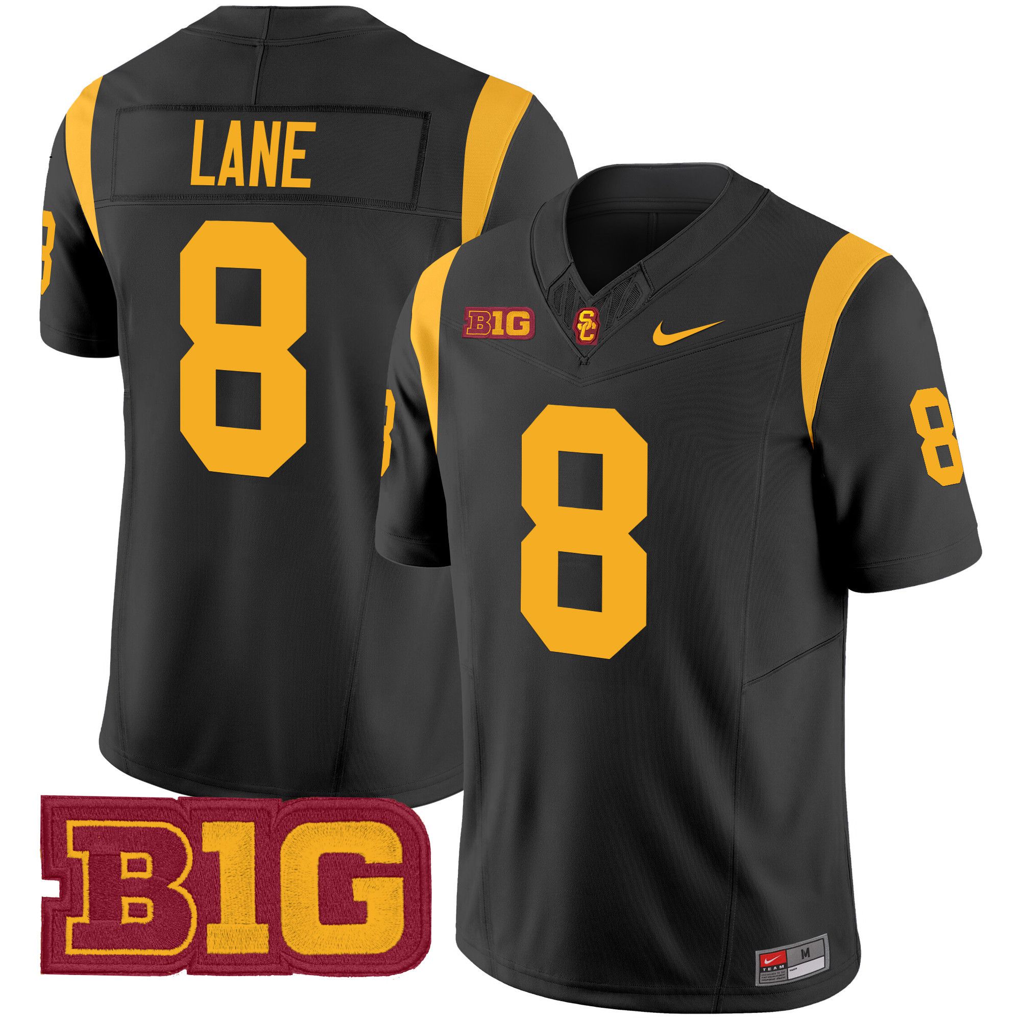 Men USC Trojans #8 Lane Black Nike 2024 Vapor Limited NCAA Jersey style 1->ncaa teams->NCAA Jersey